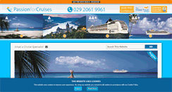 Desktop Screenshot of passionforcruises.co.uk